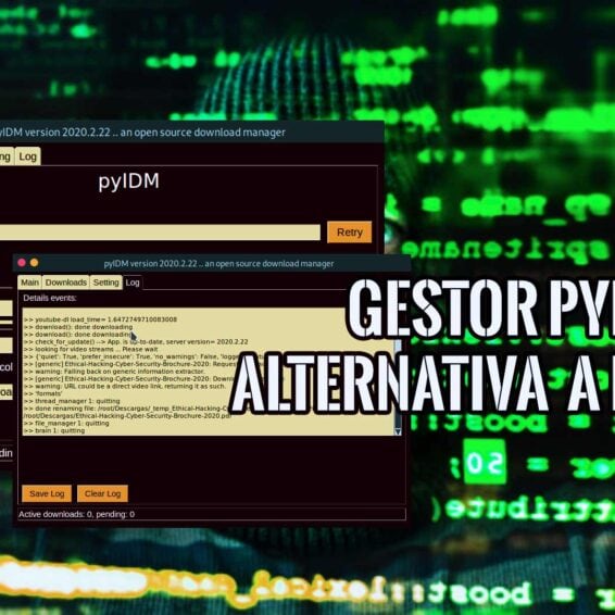 PyIDM gestor descargas alternativa IDM