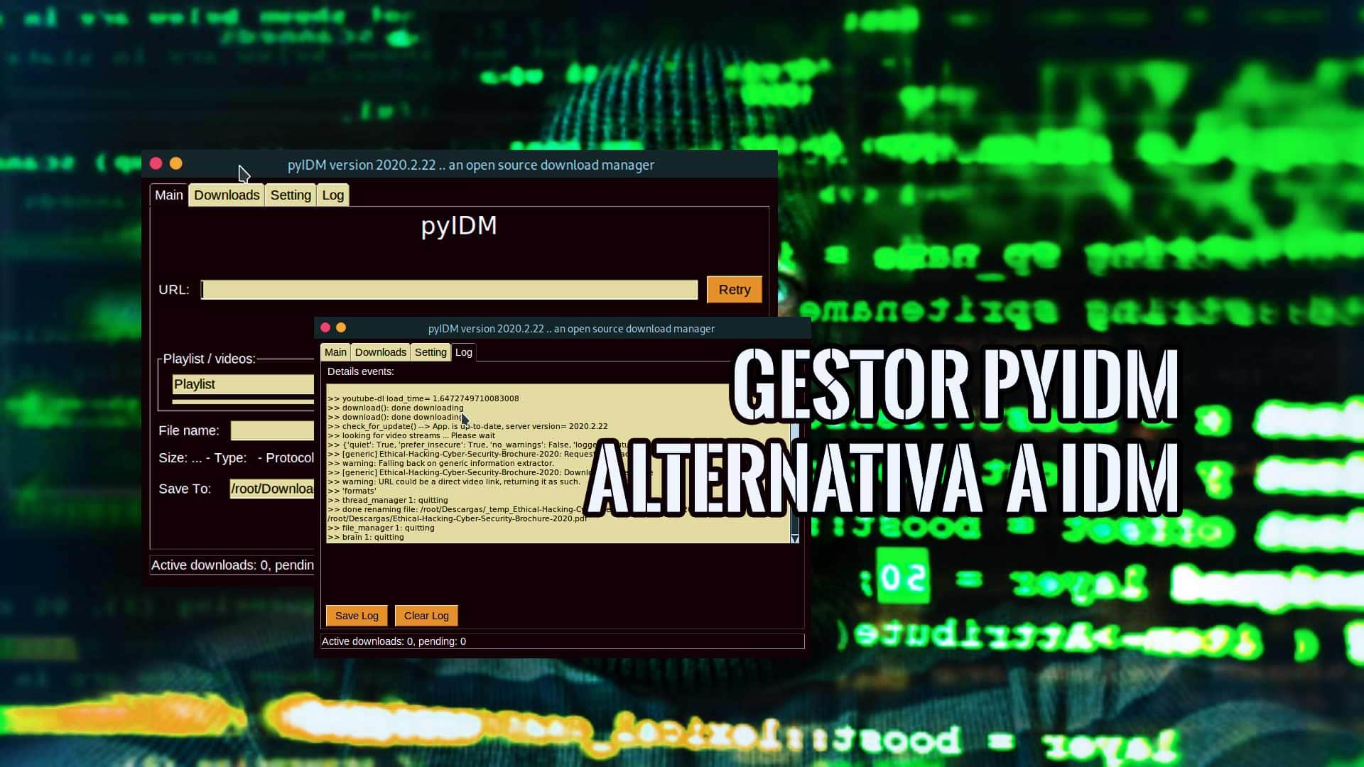 PyIDM gestor descargas alternativa IDM