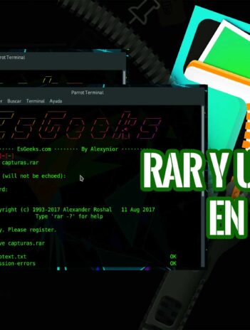Abrir extraer crear archivos RAR Linux