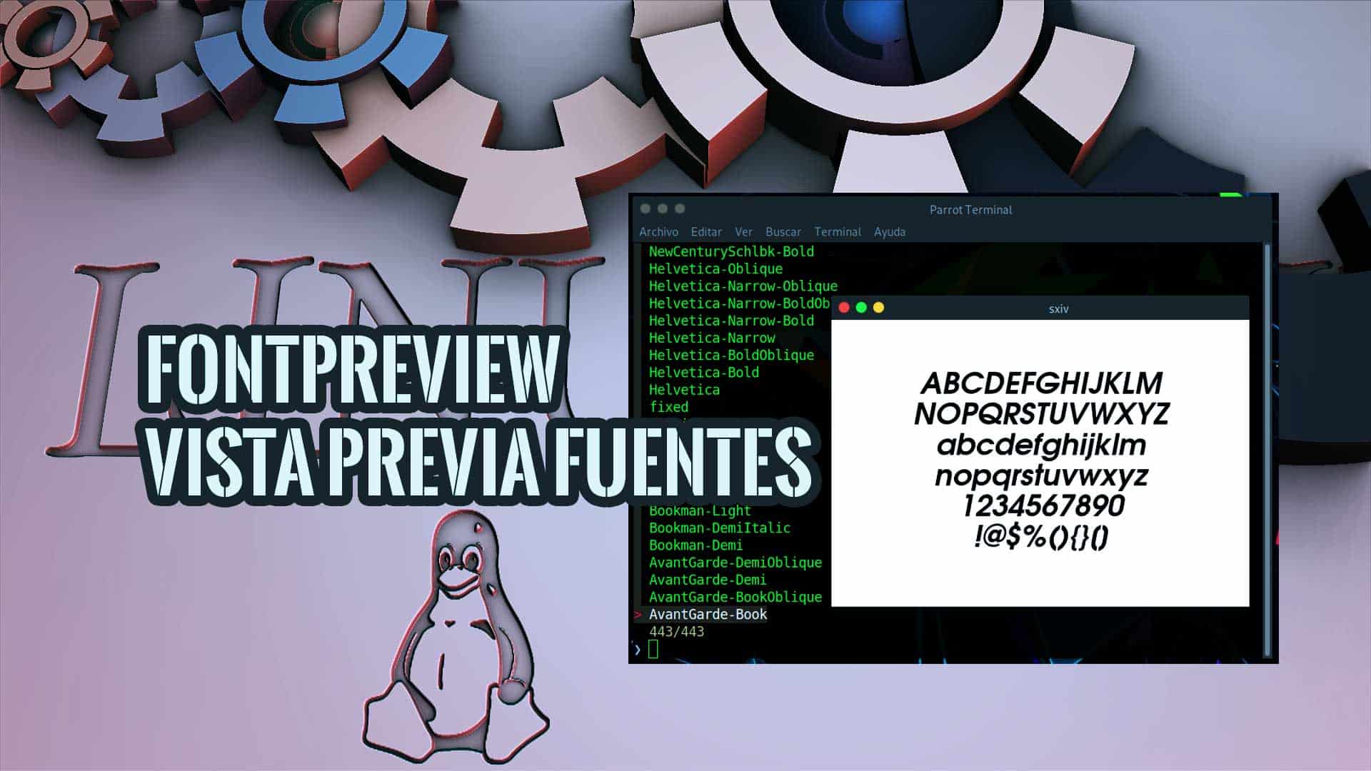 Fontpreview Vista Previa Fuentes Linux