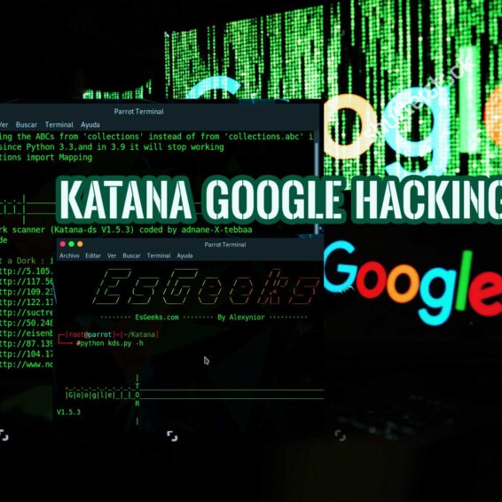 Katana Dork para Google Hacking