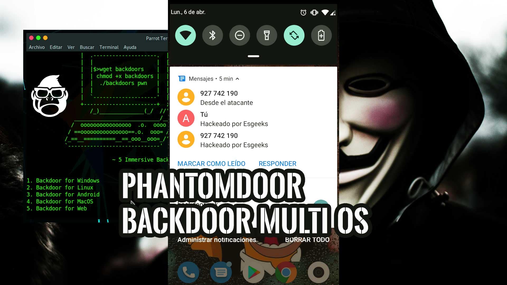 PhantomDoor Hacking Windows Linux macOS Android backdoor
