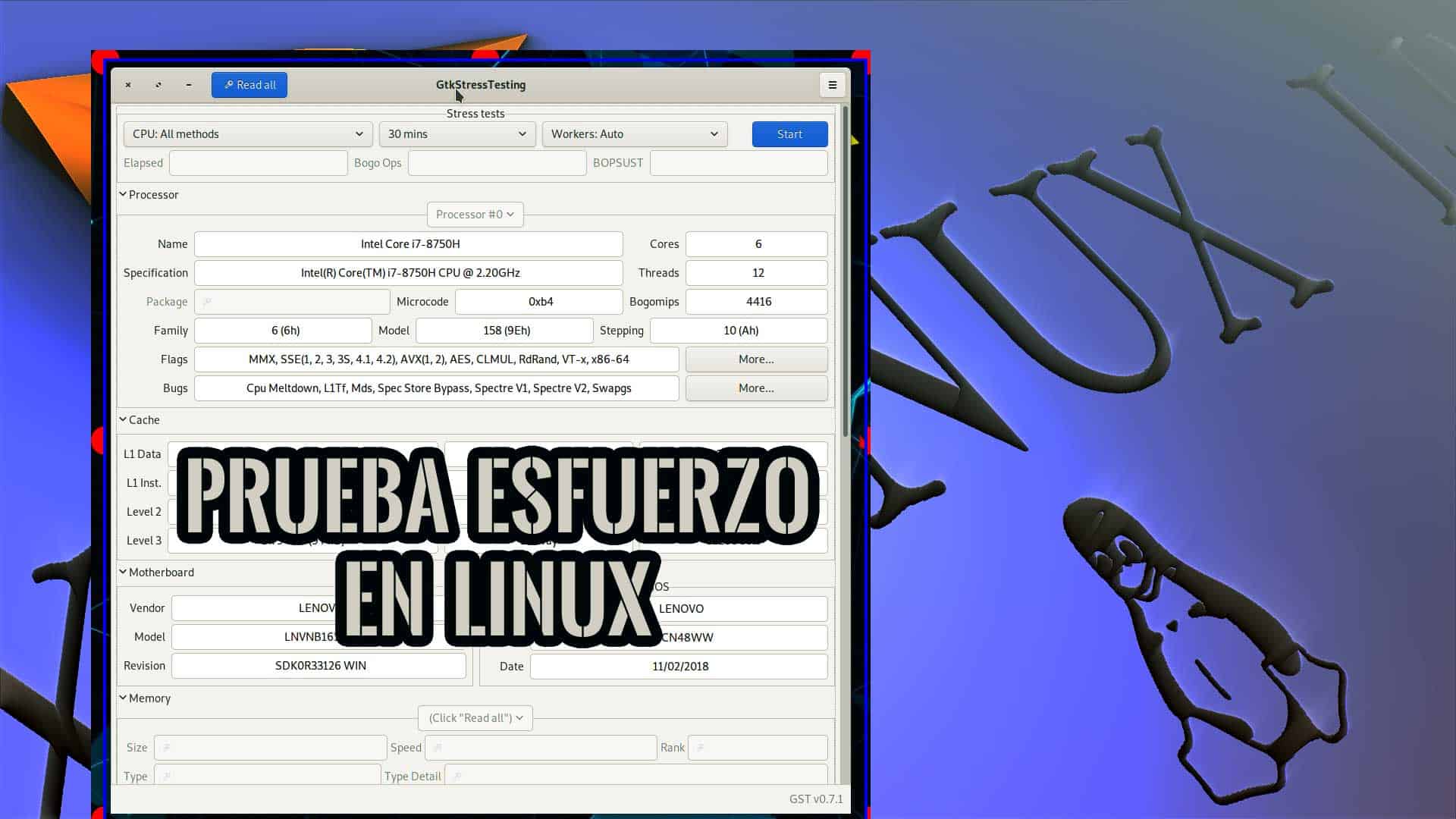 Realizar Prueba de Esfuerzo en PC con Linux
