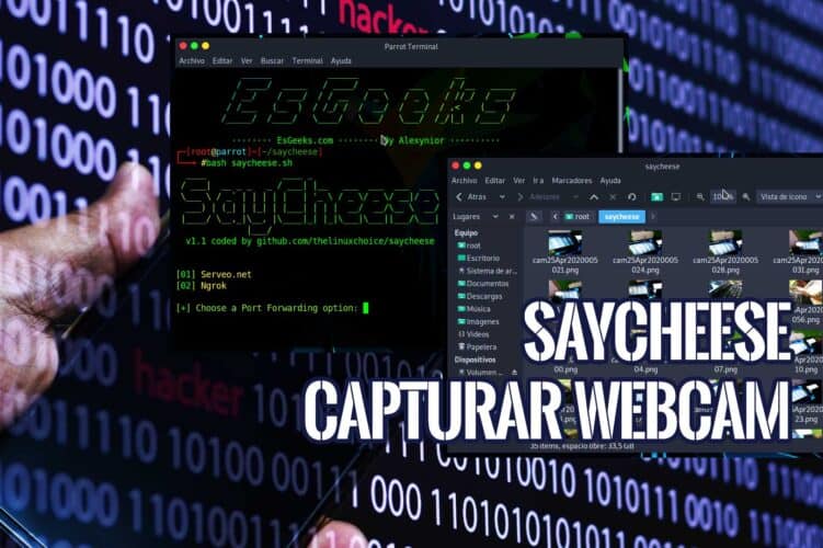 SayCheese Capturar webcam con enlace