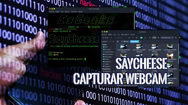 SayCheese Capturar webcam con enlace