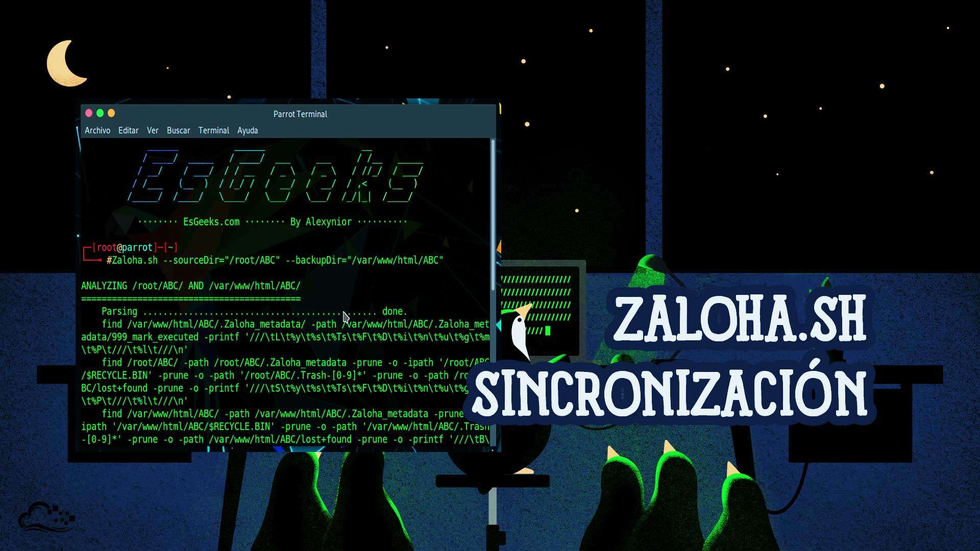 Zaloha.sh Script sincronización directorio