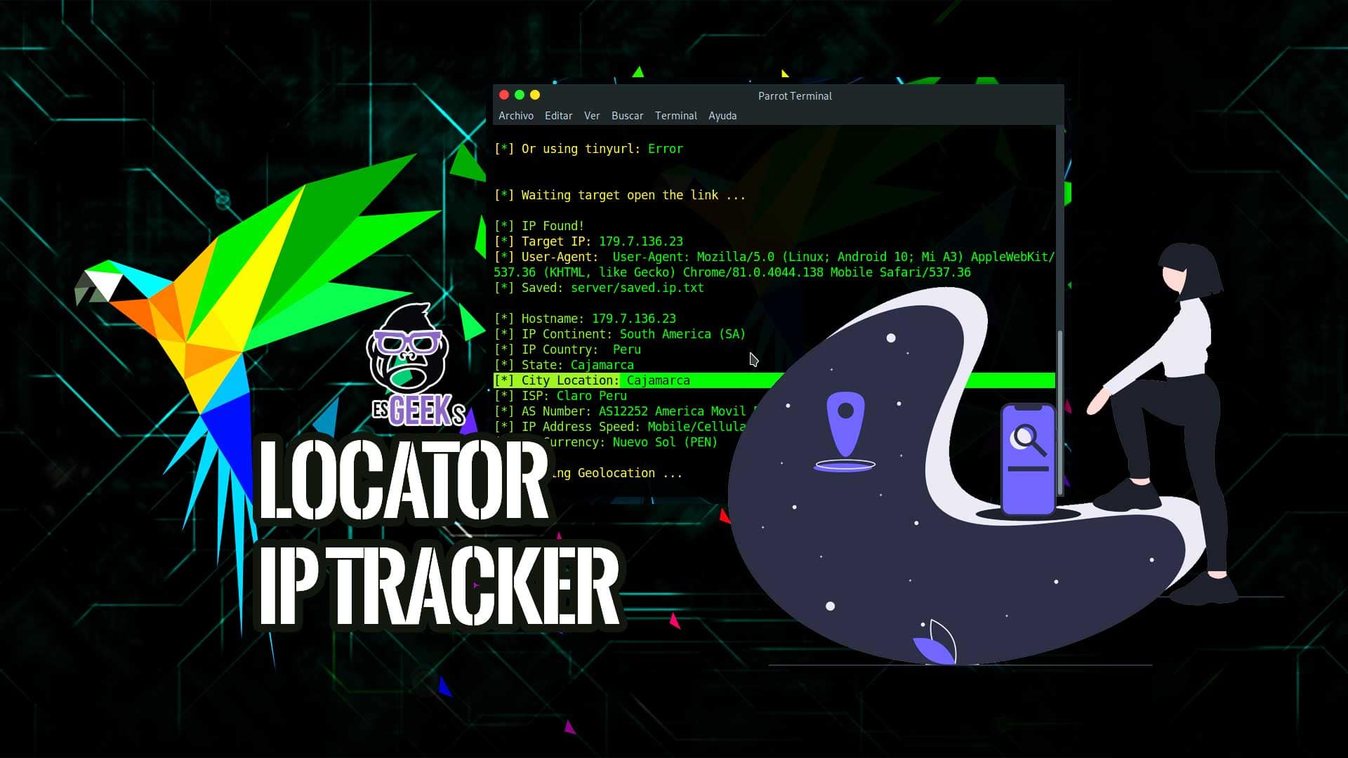 LOCATOR Geolocalizador IP Tracker