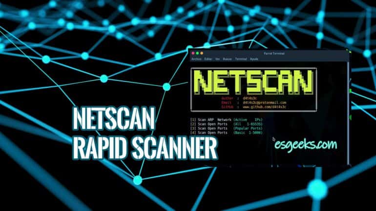 NetScan Escáner Puertos ARP Rápido