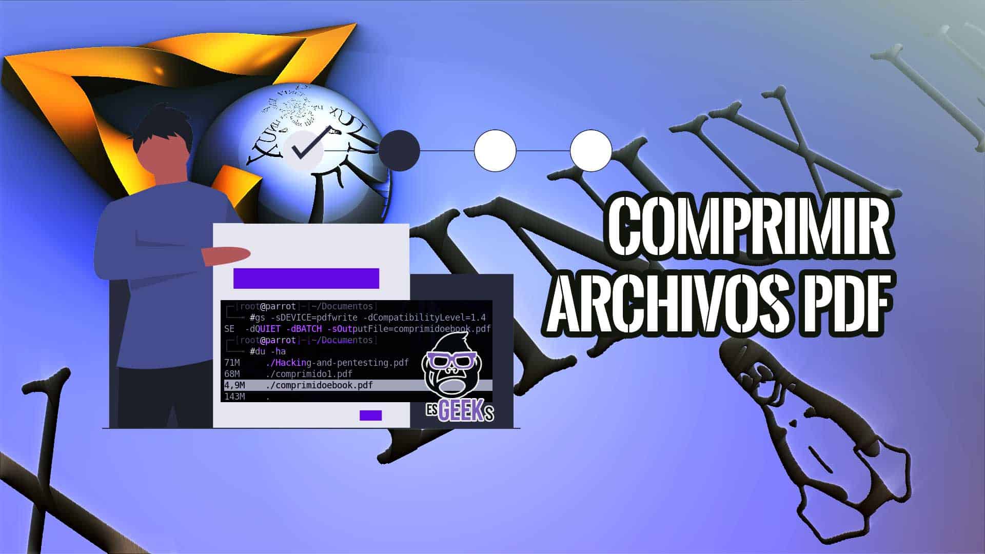 Reducir Tamaño PDF Ghostscript Linux