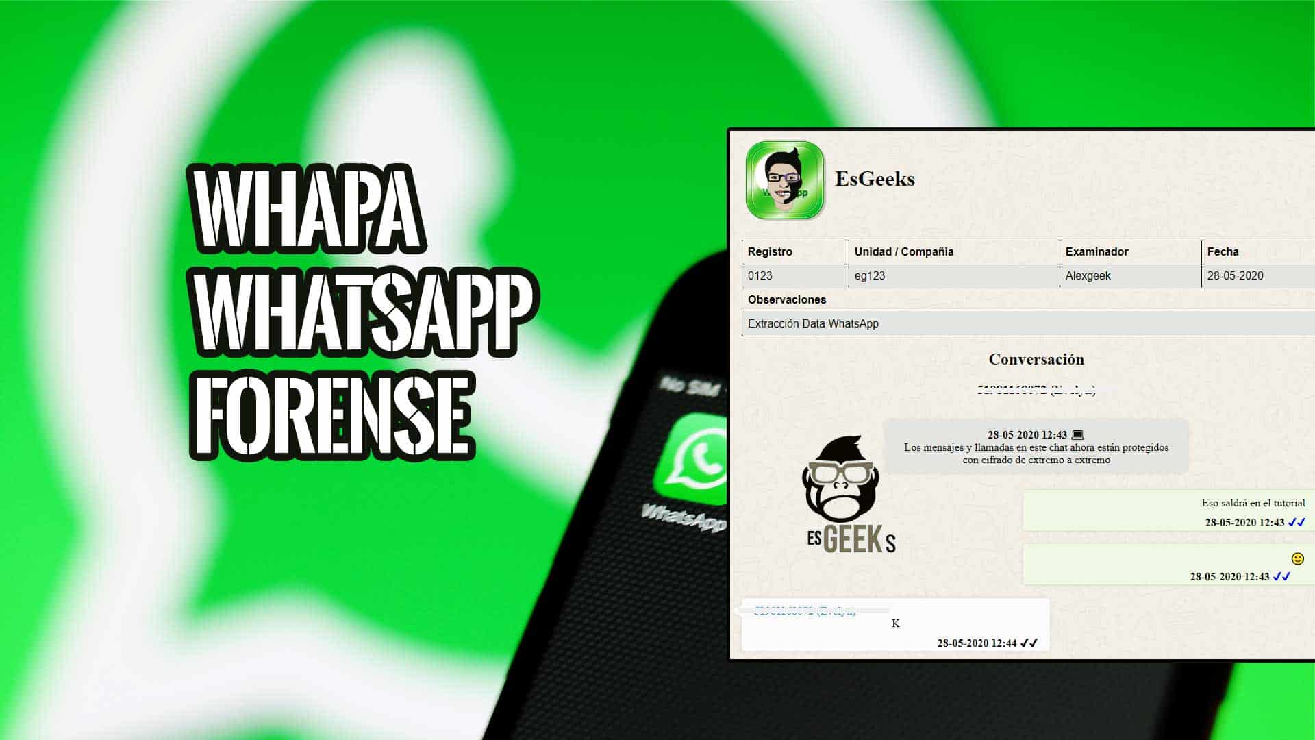 Whapa WhatsApp Forense Parser Tool