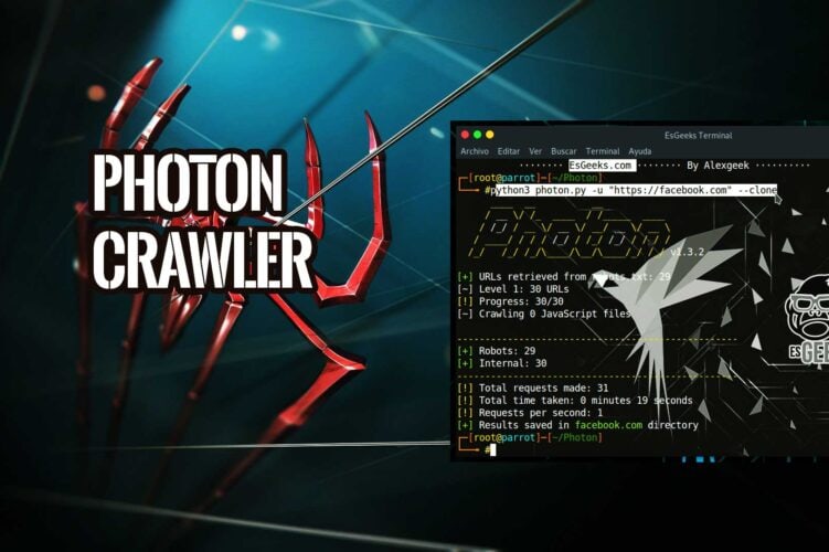 Photon Rastreador Web para OSINT