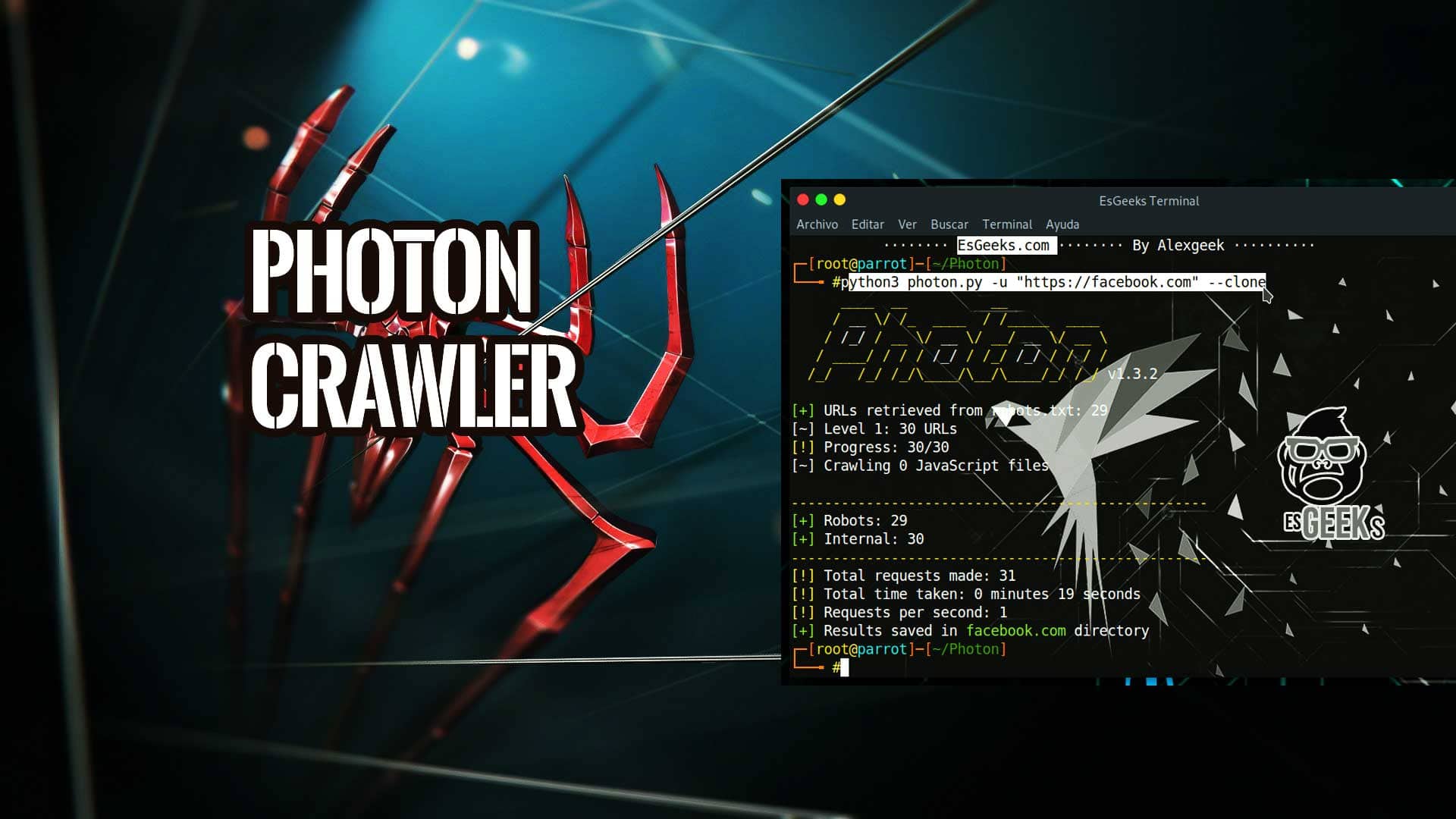 Photon Rastreador Web para OSINT