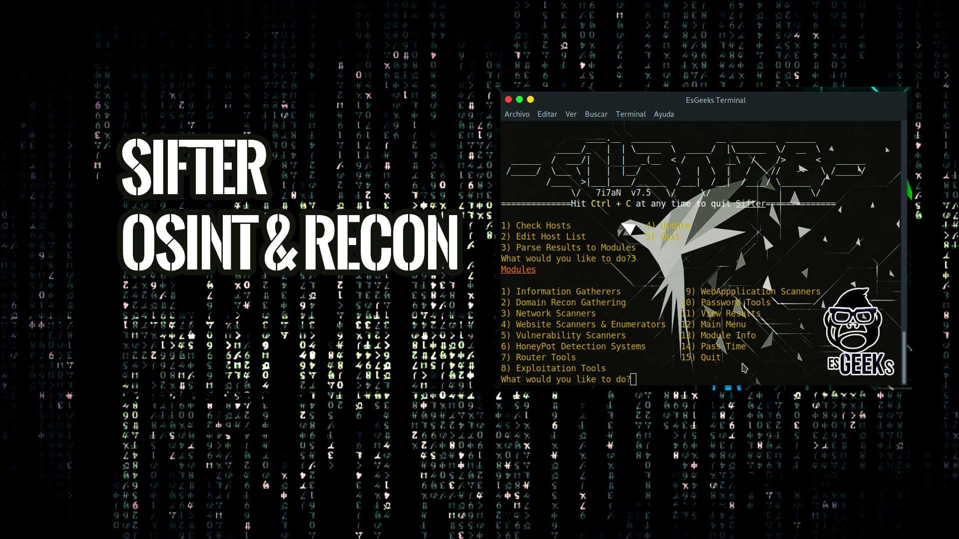 Sifter Escáner OSINT Reconocimiento Vulnerabilidad