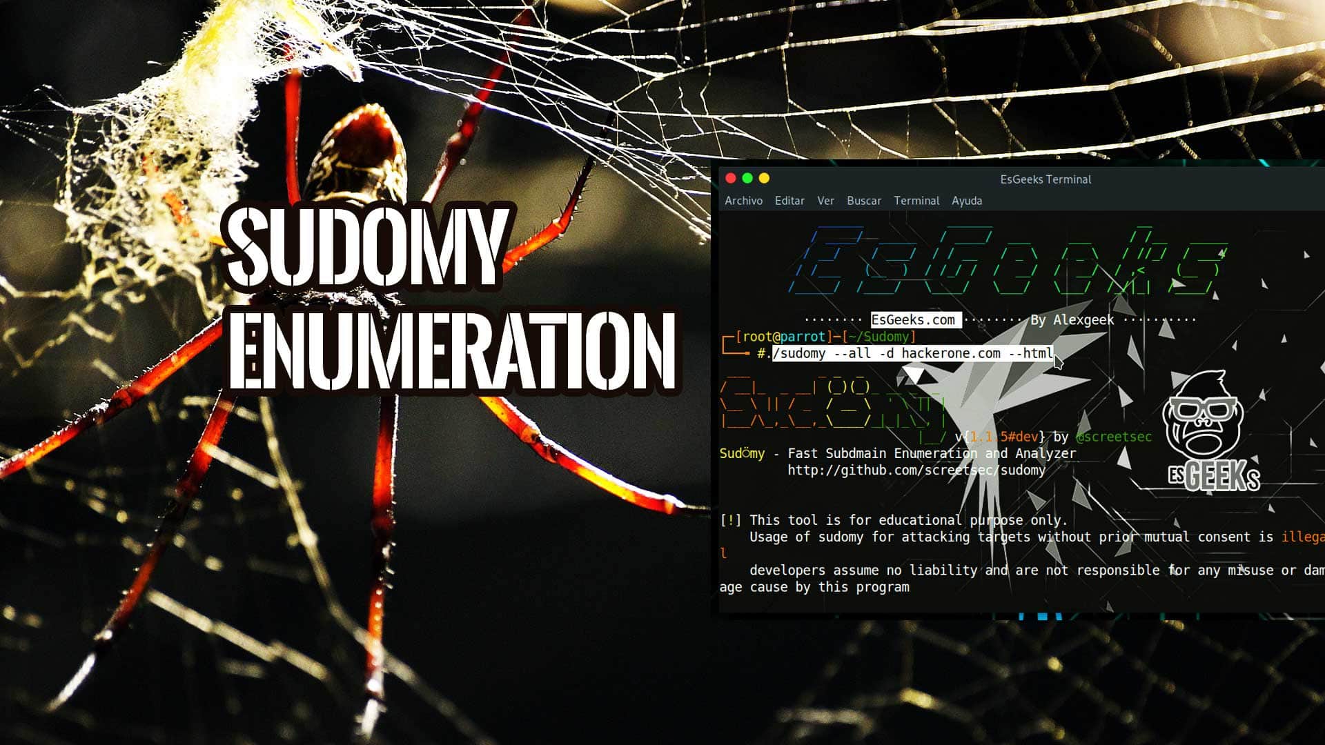 Sudomy Enumeración Subdominios y reporte