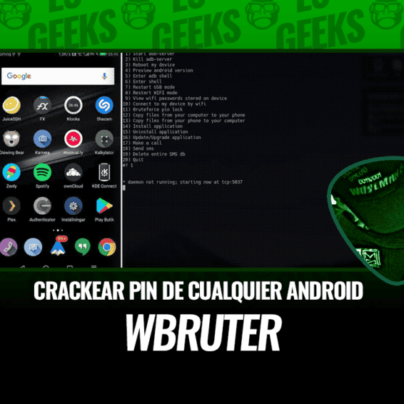 WBRUTER Crackear Código PIN Dispositivo Android