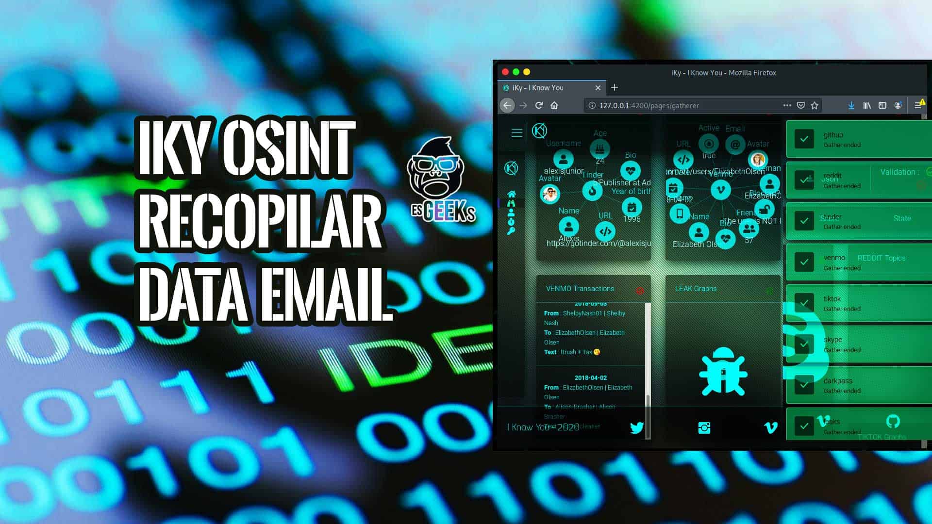 iKy OSINT Recopilar Información Email
