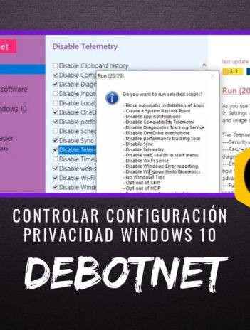 Debotnet Controlar Configuraciones Privacidad Windows 10