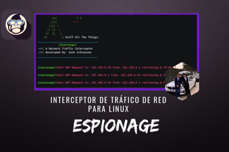 Espionage Interceptor Tráfico de Red para Linux