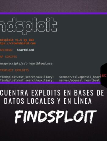 Findsploit Encontrar Exploits Bases de Datos Locales y en Línea