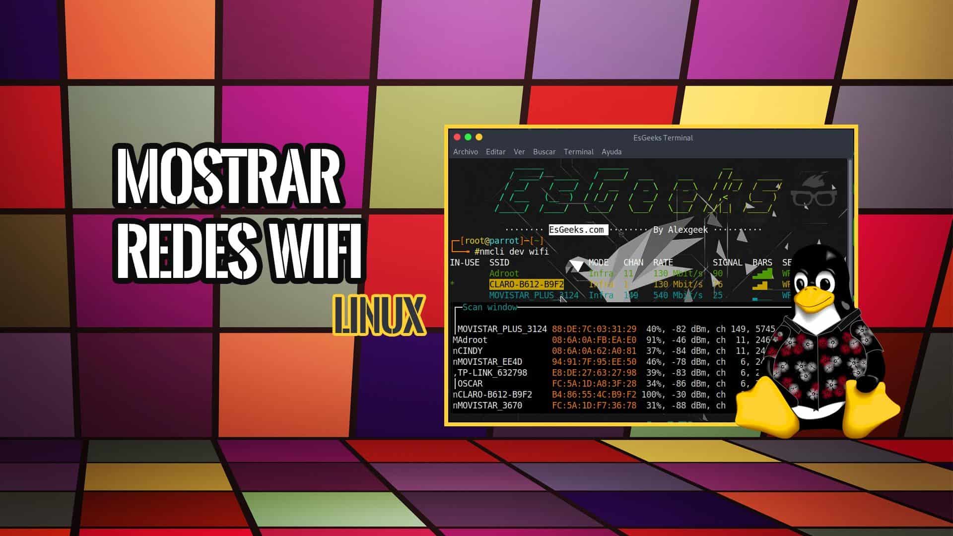 Mostrar Redes WiFi disponibles Terminal Linux