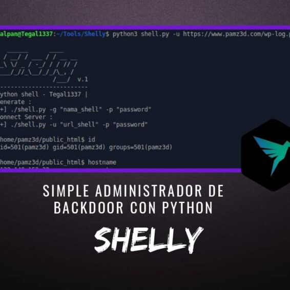 Shelly Simple Administrador de Backdoor con Python