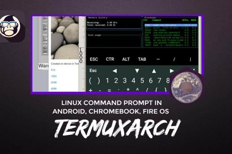 TermuxArch Linux Command Prompt in Android