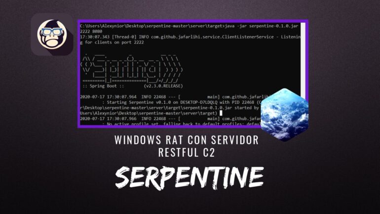 serpentine Windows RAT con Servidor RESTful C2