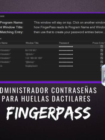 FingerPass Administrador Contraseñas Huellas Dactilares