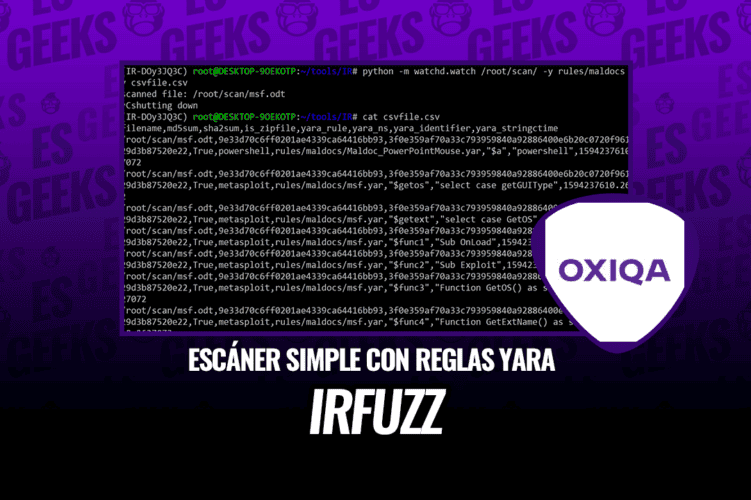 IRFuzz Escáner Simple con Reglas Yara