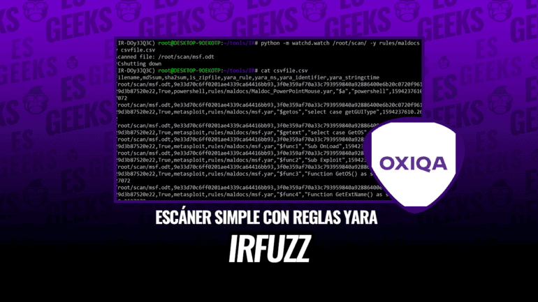 IRFuzz Escáner Simple con Reglas Yara