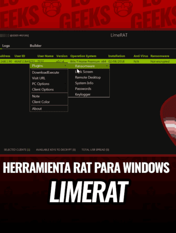 LimeRAT Herramienta de Administración Remota para Windows