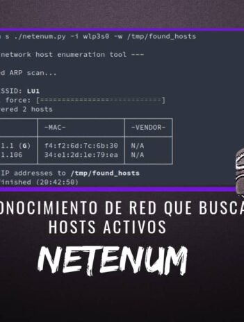 Netenum Reconocimiento Red busca Hosts Activos