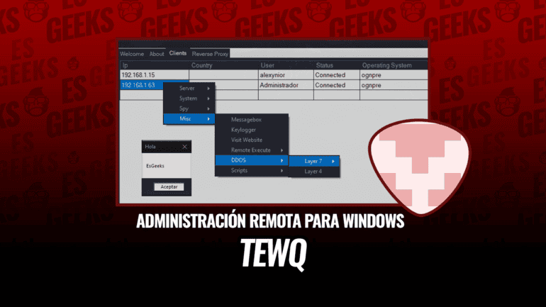 TewQ Administración Remota para Windows 100% FUD