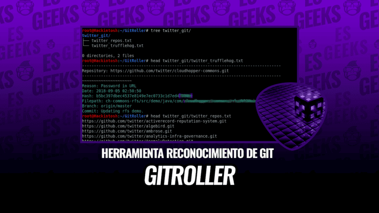 GitRoller Herramientas de Reconocimiento de Git