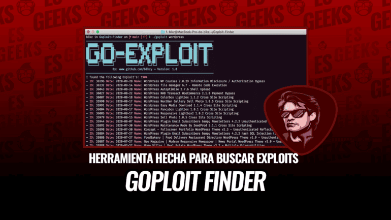 Goploit Finder Herramienta para buscar Exploits