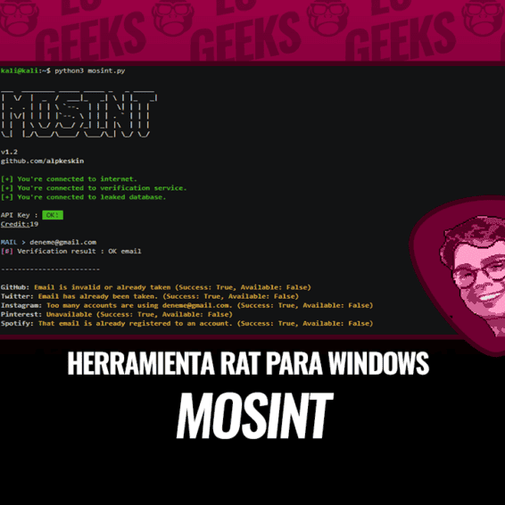 MOSINT Herramienta OSINT para Correos