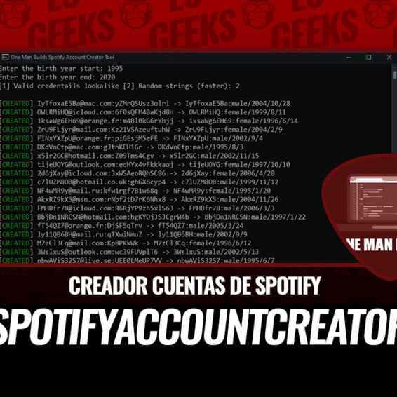 SpotifyAccountCreator Crea Cuentas de Spotify