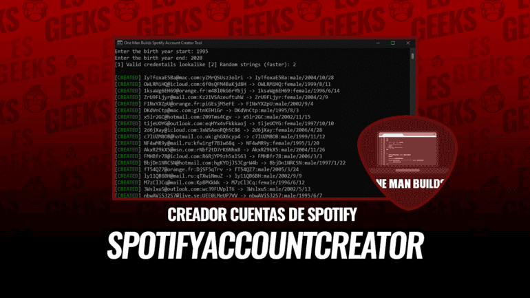 SpotifyAccountCreator Crea Cuentas de Spotify
