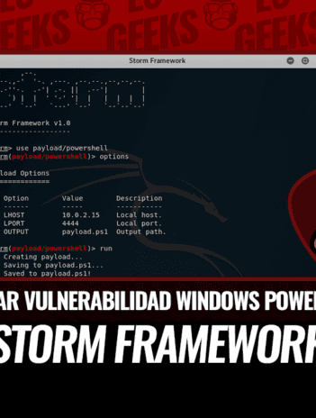 Storm Framework Explotar Vulnerabilidad de Windows PowerShell