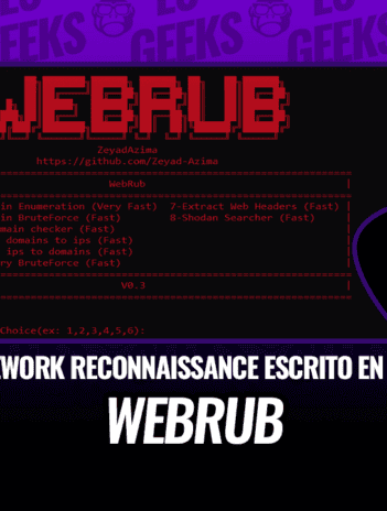 WebRub Framework de Reconnaissance escrito en Ruby