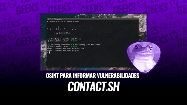 contact.sh OSINT Informar Vulnerabilidades Seguridad