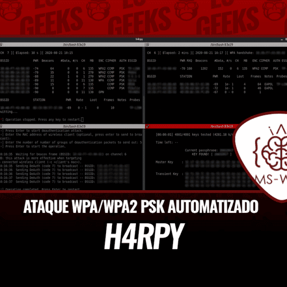 h4rpy Herramienta Automatizada Ataque WPAWPA2 PSK