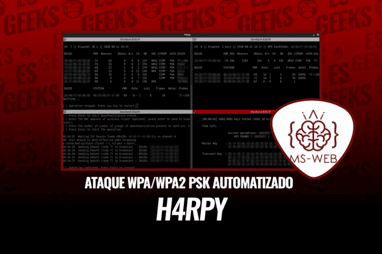h4rpy Herramienta Automatizada Ataque WPAWPA2 PSK