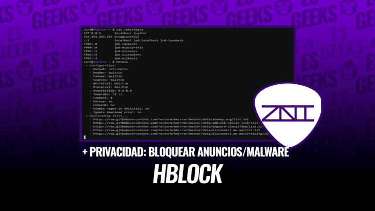 hblock Mejora Privacidad Bloqueando Anuncios y Dominios de Malware