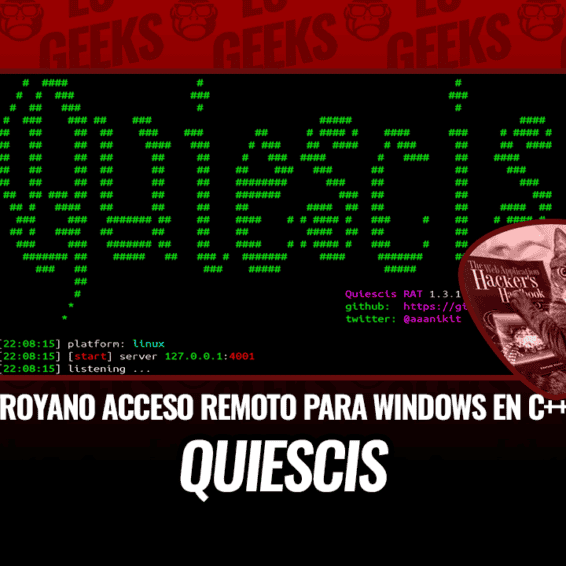 Quiescis Troyano de Acceso Remoto para Windows en CPlusPlus