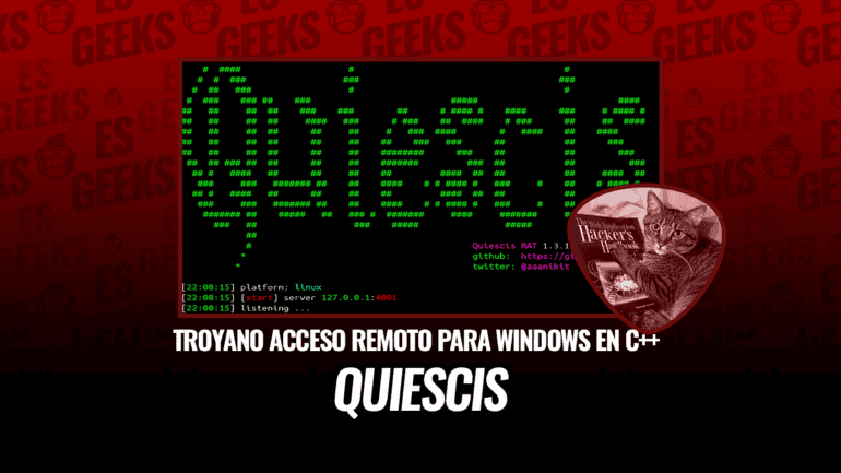 Quiescis Troyano de Acceso Remoto para Windows en CPlusPlus