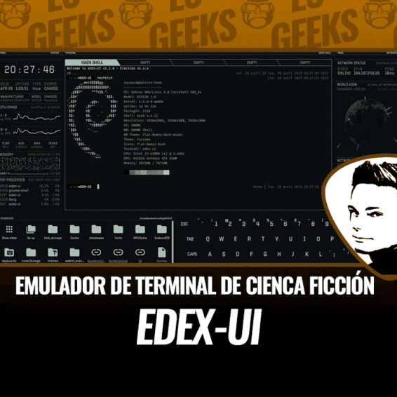 eDEX-UI Emulador Terminal Soporte Pantalla Táctil
